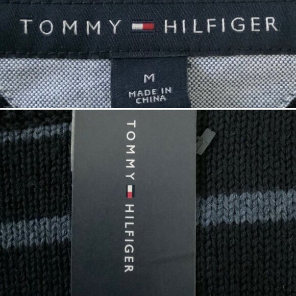Tommy Hilfiger Oversized Long Sleeve Sweater Men Blue M - Picture 4 of 9